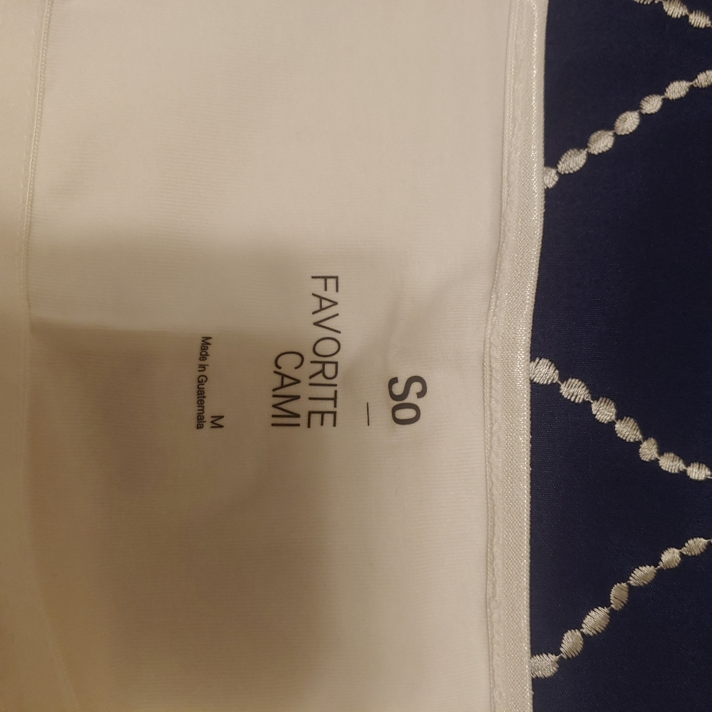 2 Cami built in bra. Bought from kohls. Soft material Medium made by SO